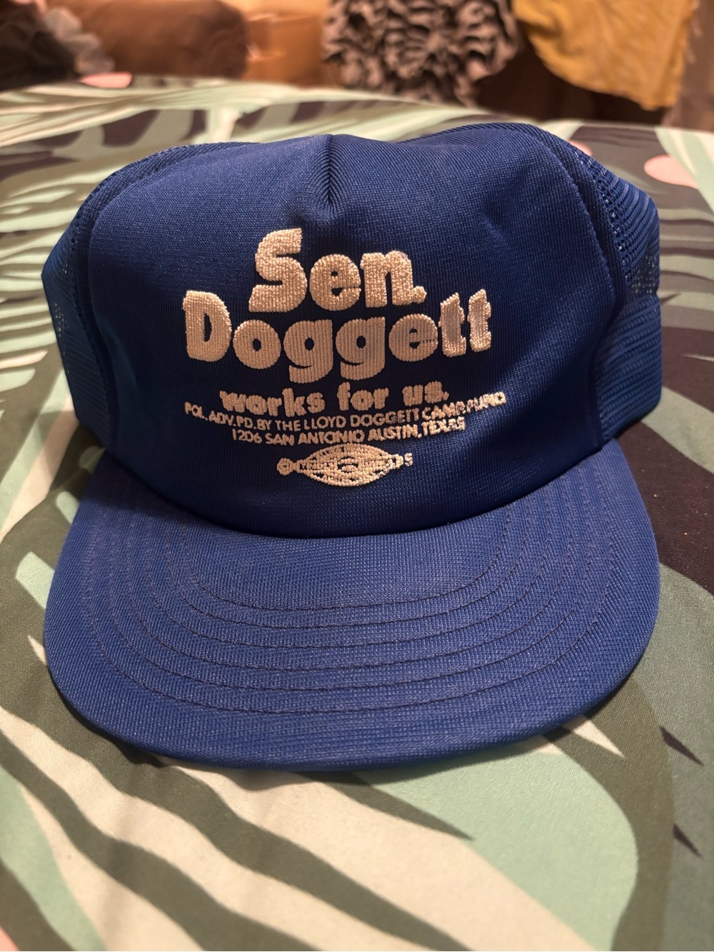 Sen Doggett Blue Mesh Trucker Hat
